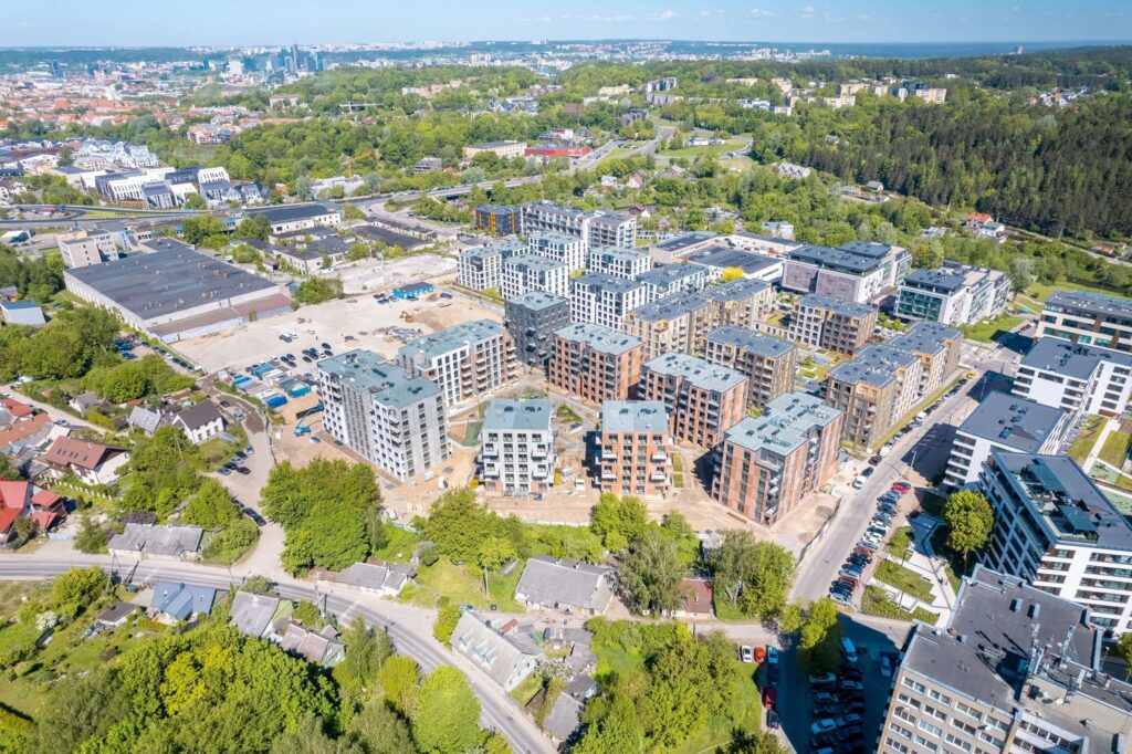 Vilnelės skverai 2 etapas (Manufaktūrų g. 7) - Multi apartment - construction photos