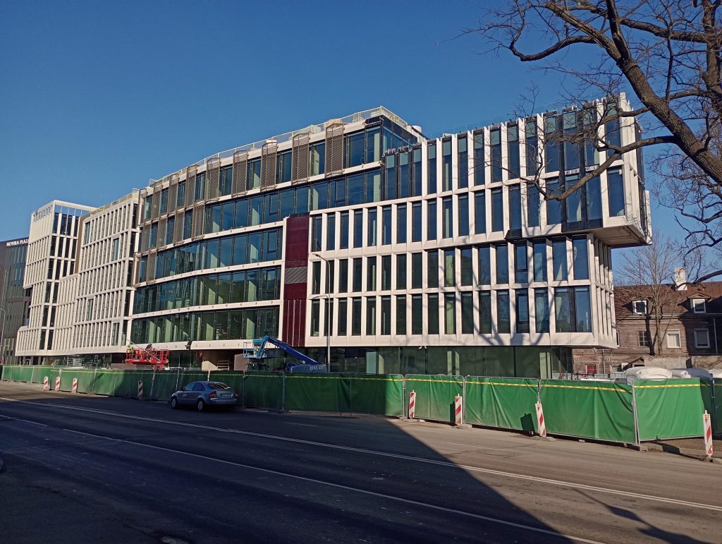 Satekles Business Center (Ernesta Birznieka Upīša iela 2, 4, Dzirnavu iela 106) - Office center - construction photos