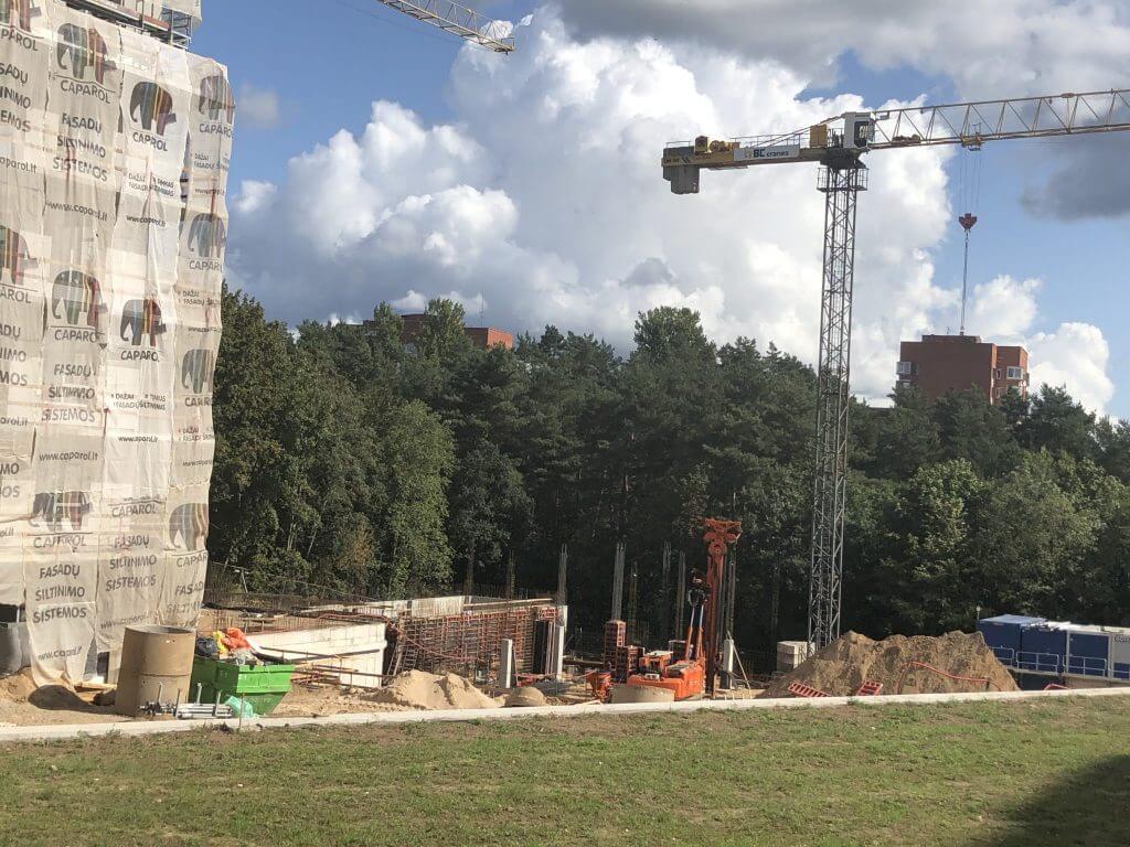 Veikmės Parko namai (Didlaukio g.) - Multi apartment - construction photos