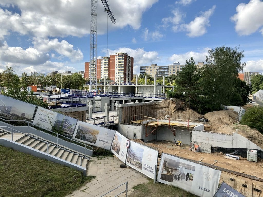 Freedom 36 (Laisvės pr. 36) - Office center - construction photos