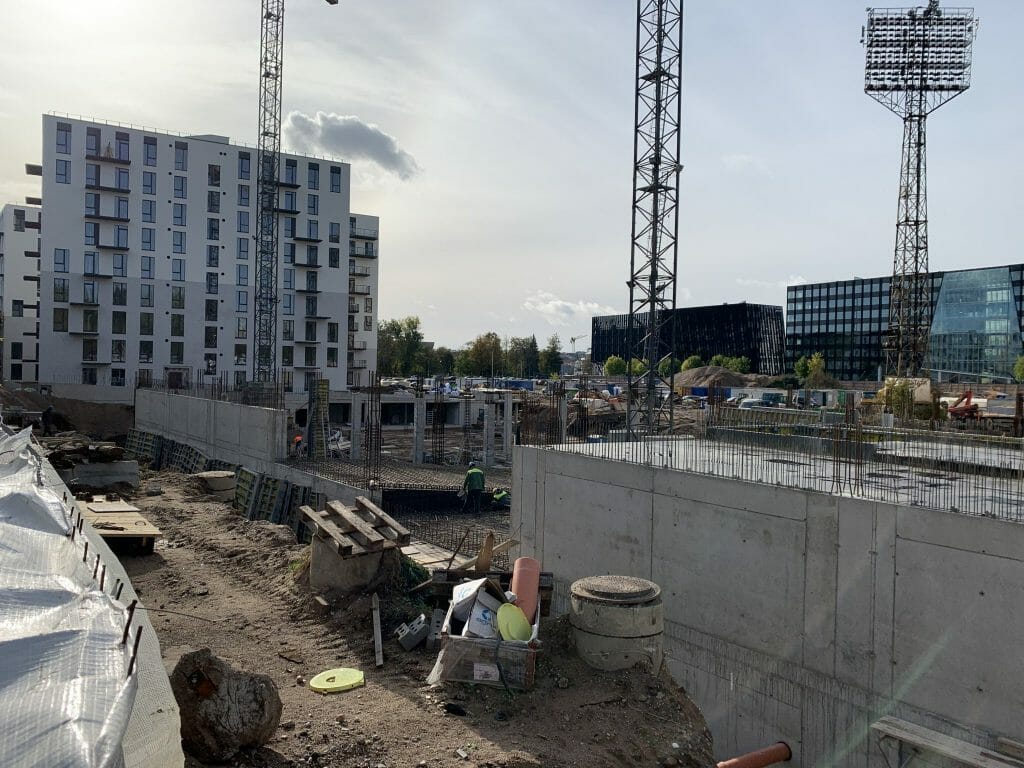 Business Stadium North East (Rinktinės g. 3) - Verslo centras - statybų nuotraukos
