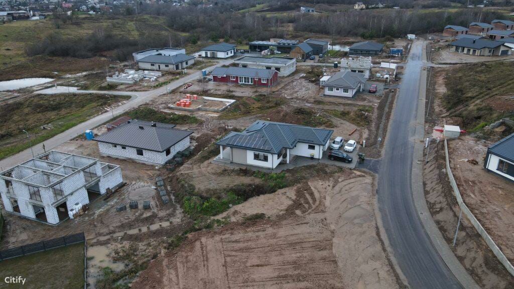 Vilniaus kalvos (Dusmenų g., Jovariškių g., Užutrakio g.) - Land plots - construction photos