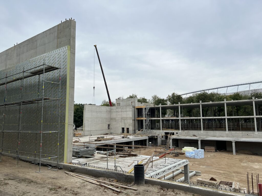 Kauno lengvosios atletikos maniežas (Perkūno al. 5) - Sports arena - construction photos