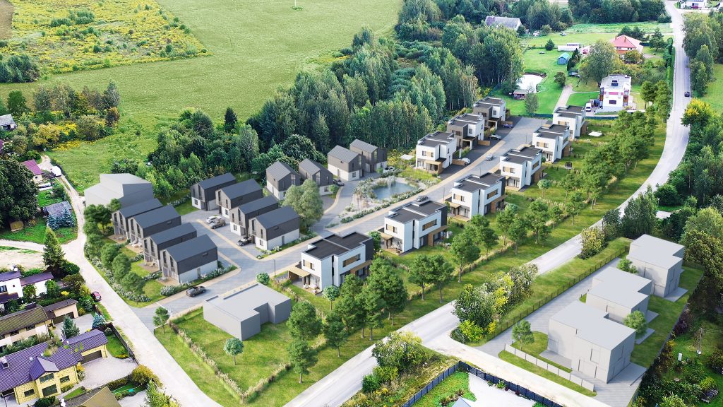 Pupojų parkas 2 etapas (namai 4 - 9) (Skaisterių g. 9, 11, 13, 15, 17, 19) - Row housing - visualization