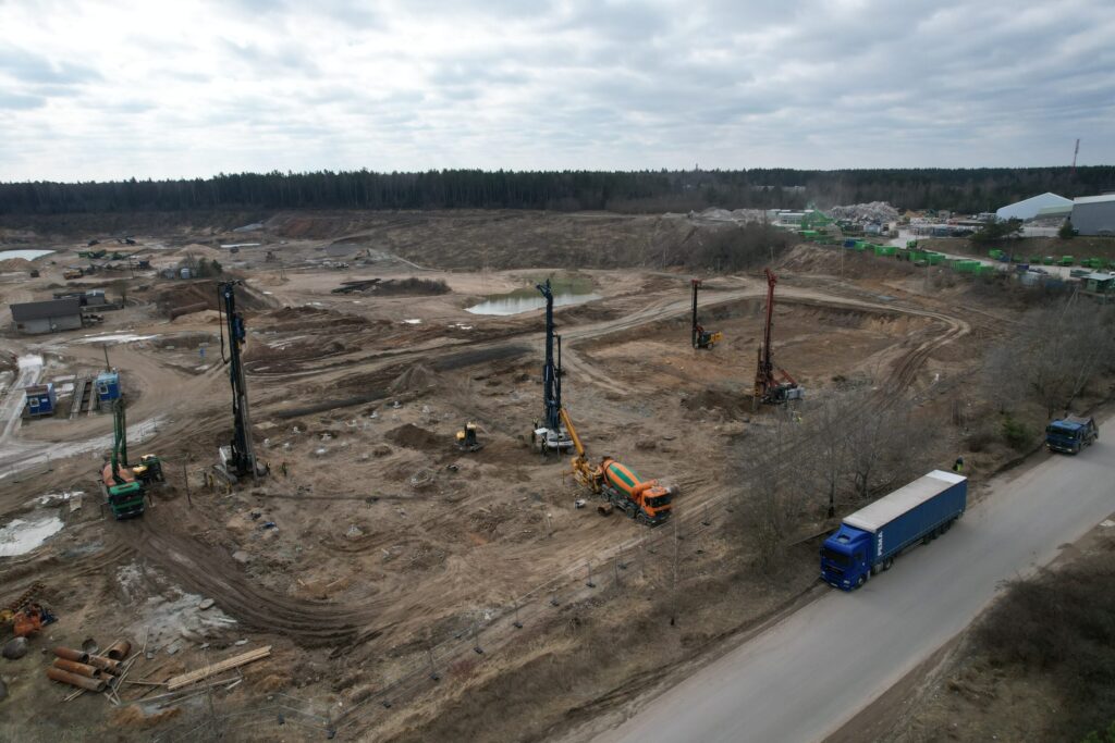 Vilniaus verslo parkas Gariūnų g. 1 etapas (Gariūnų g. 57) - Business park, Shopping center - construction photos