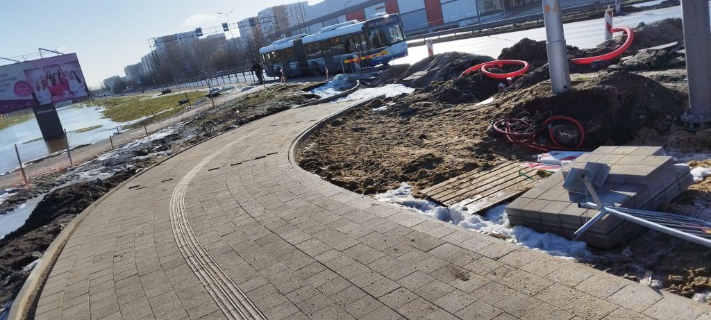 Velosipēdu ceļš Rīga - Ulbroka (Augusta Deglava iela) - Bike path - construction photos