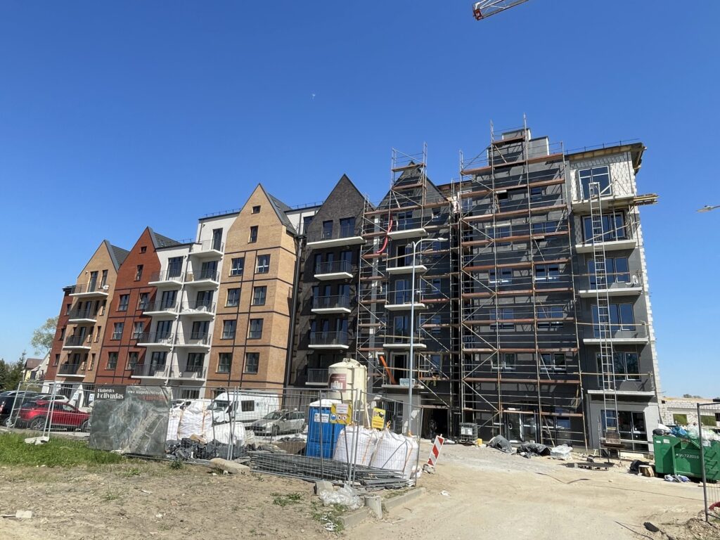 Klaipėdos Holivudas 1 etapas (M, L, K namai) (Kretingos g. 100) - Multi apartment - construction photos