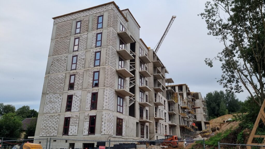 Monopolio namai (Kaminkelio g. 29) - Multi apartment - construction photos