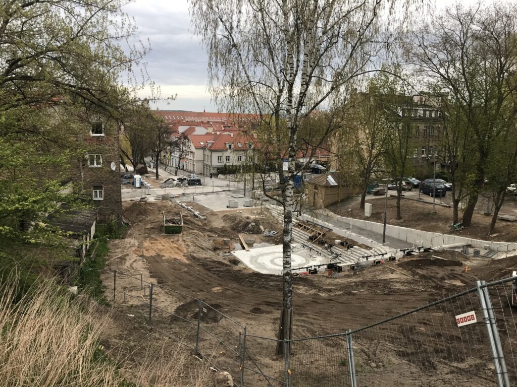 Vingrių šaltinių skveras (Vingrių g.) - Square - construction photos