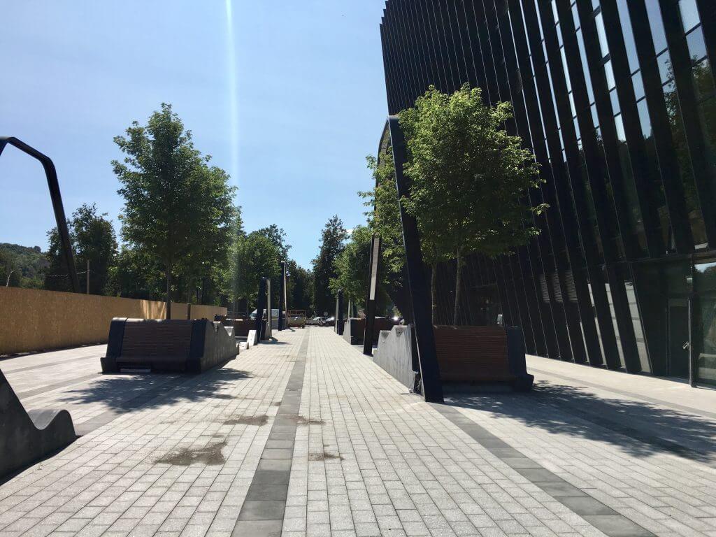 Business Stadium promenada (Rinktinės g. 3) - Square - construction photos