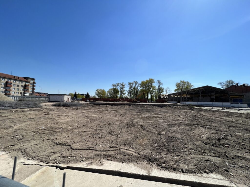 Memelio miestas | Hanza verslo centras (Naujoji Uosto g. 3) - Office center - construction photos