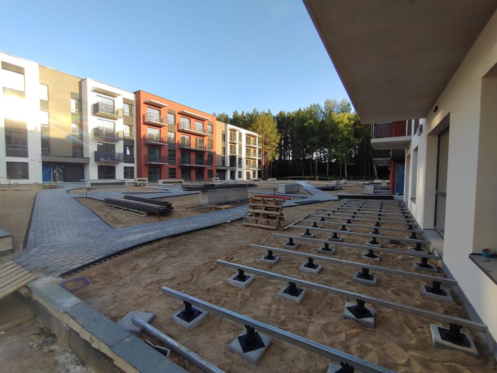 Pušų parkas (Lietaus g. 7) - Daudzdzīvokļu nams - būvdarbu attēli