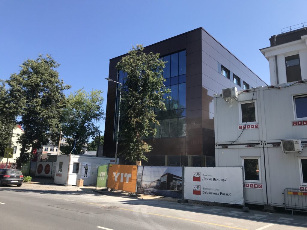 Lenkų kultūros namų priestatas (Naugarduko g. 76) - Cultural center - construction photos