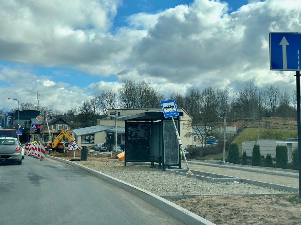 Dviračių takas Liepkalnio g. (Liepkalnio g.) - Bike path - construction photos