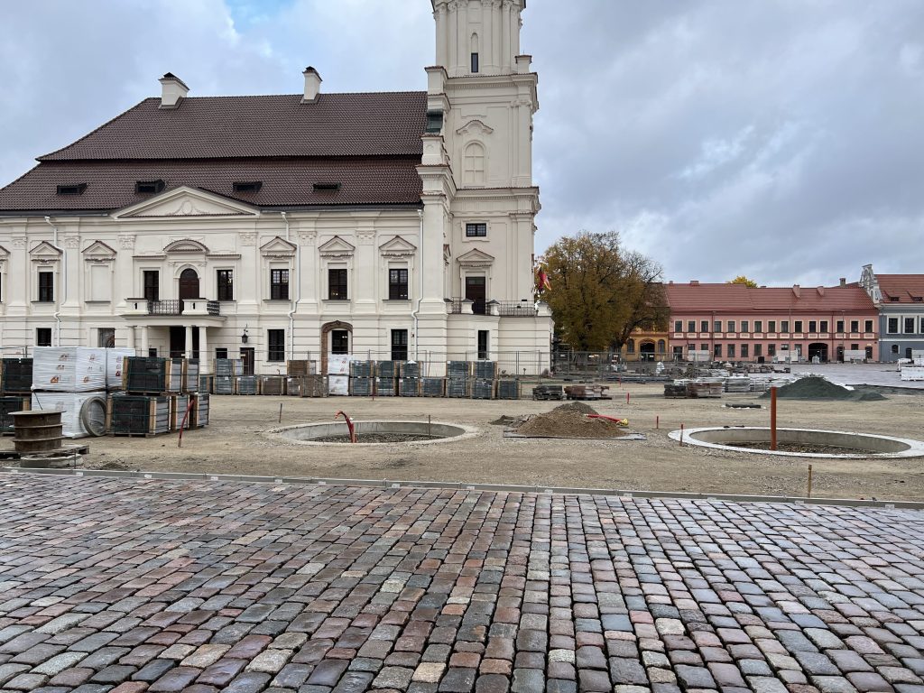 Kauno rotušės aikštė (Rotušės a.) - Square - construction photos