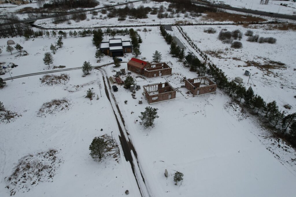 Versmių parkas (Versmių g. 2, 4, 6, 7, 8, 9, 10, 11, 12, 13, 15, 16, 17, 19 - 47) - Land plots, Private house community - construction photos