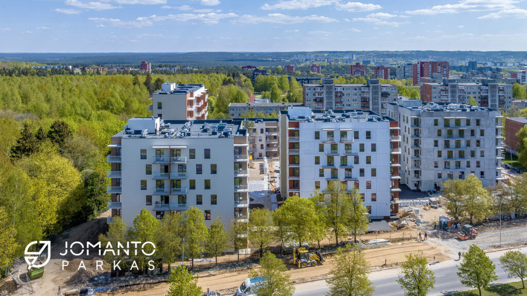 Jomanto parkas 1-2 etapai (Baltupio g. 61A) - Multi apartment - construction photos