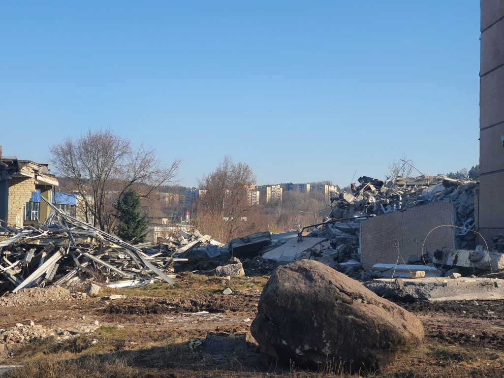 Remarco 1 etapas (Drujos g. 2) - Food store, Office center - construction photos