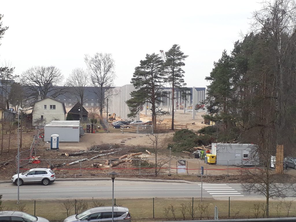 VGP Park Dreiliņi (Ēvalda Valtera iela 40) - Paskirstymo tinklas, Verslo centras - statybų nuotraukos