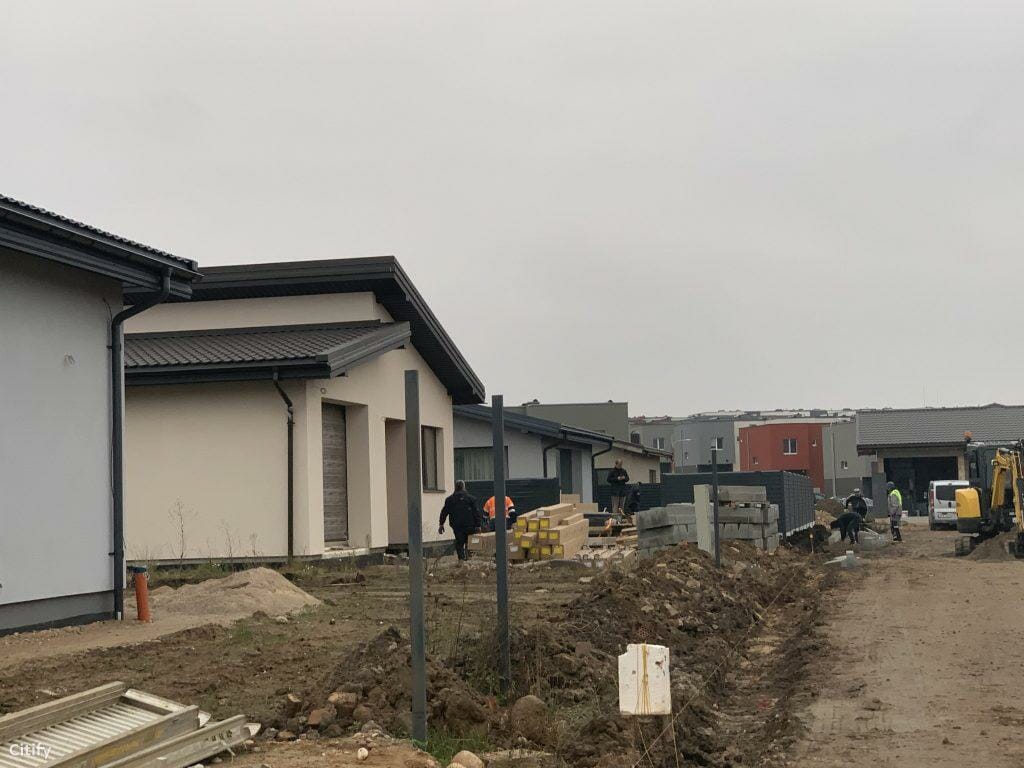17 perlų (Uždaroji g.) - Private house community - construction photos