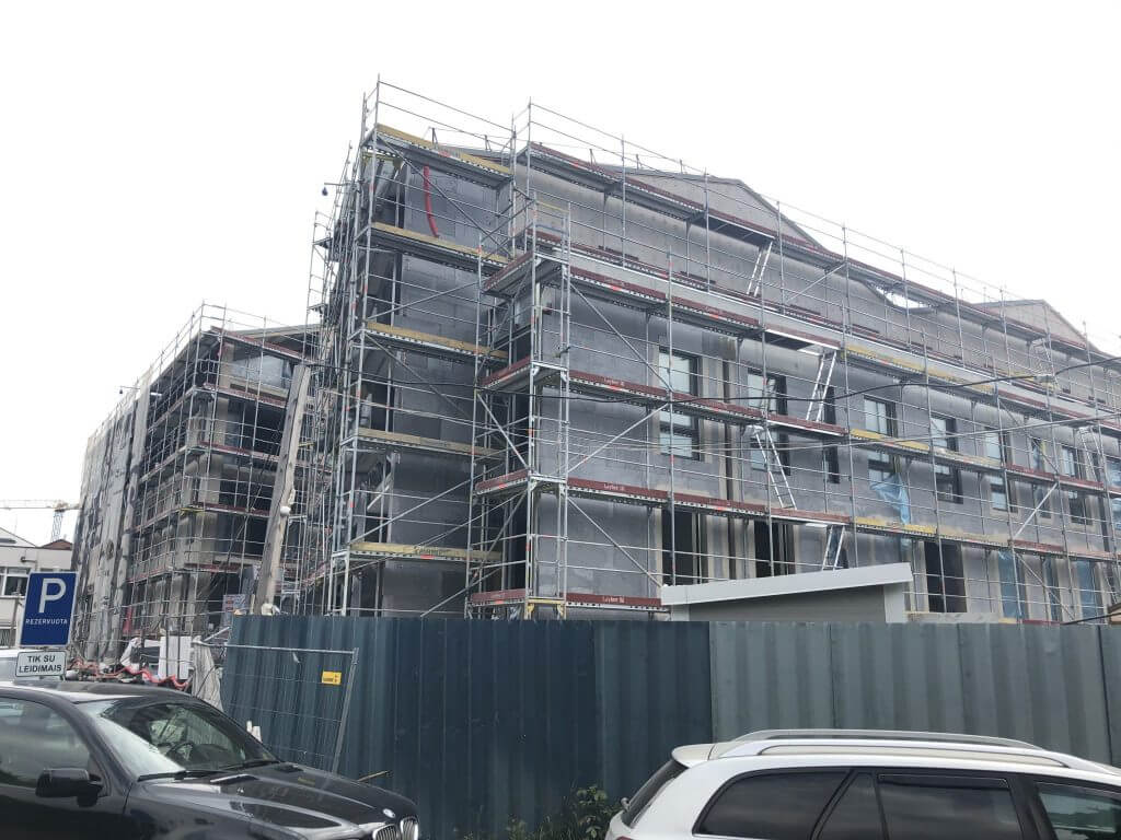 PAUPYS 1 etapas (Aukštaičių g. 4, 8) - Daugiabutis - statybų nuotraukos