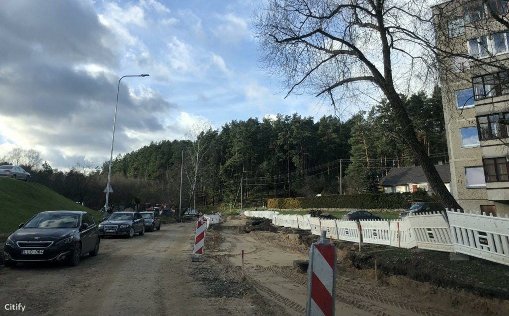 Ramaus eismo Vaduvos g. (Vaduvos g.) - Iela - būvdarbu attēli