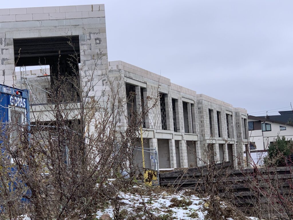 Suburbija (V. Smakausko g. 47) - Row housing - construction photos