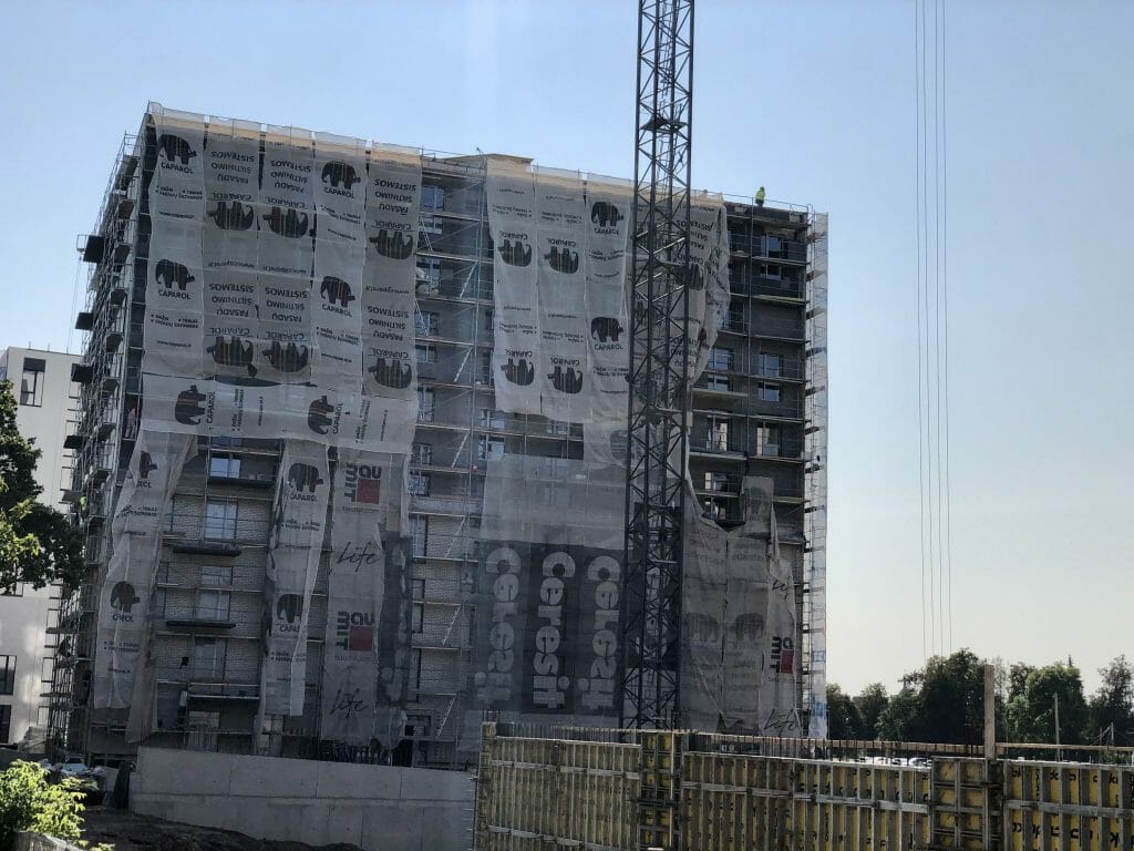 Centro rezidencija 3 etapas (Rinktinės g. 3) - Daugiabutis - statybų nuotraukos