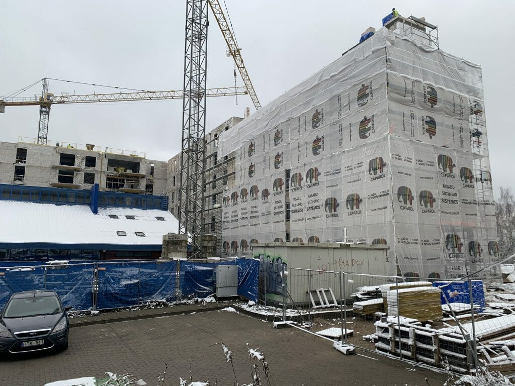 Paukščių takas 1 etapas (Ozo g. 41) - Multi apartment - construction photos