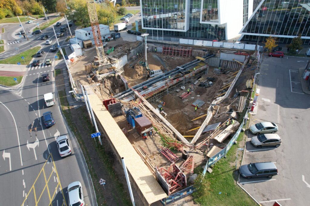 Sporto 16 (Sporto g. 16) - Office center - construction photos