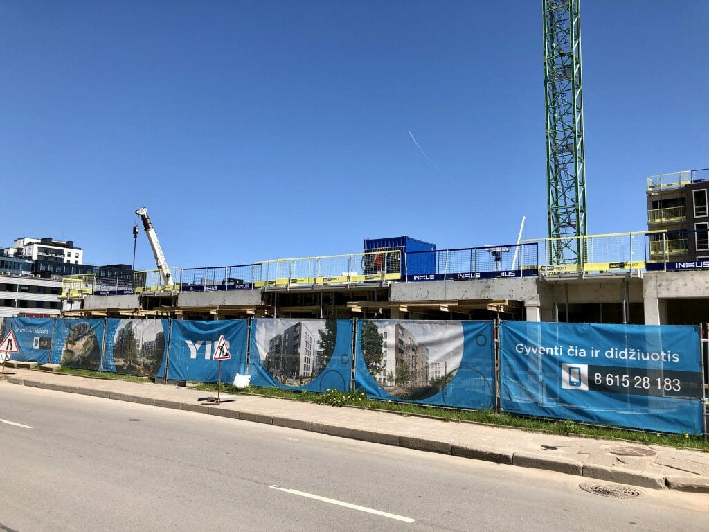 Naujasis Skansenas 1 etapas (Linkmenų g. 15) - Multi apartment - construction photos