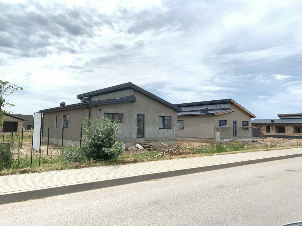 17 perlų (Uždaroji g.) - Private house community - construction photos