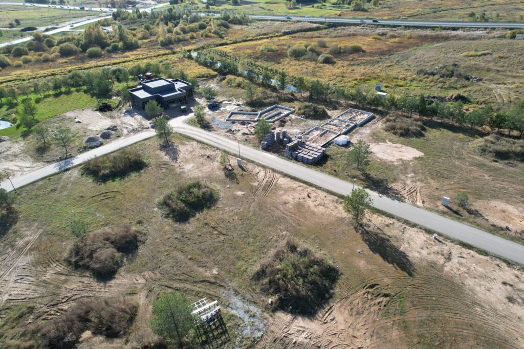 Versmių parkas (Versmių g. 2, 4, 6, 7, 8, 9, 10, 11, 12, 13, 15, 16, 17, 19 - 47) - Land plots, Private house community - construction photos