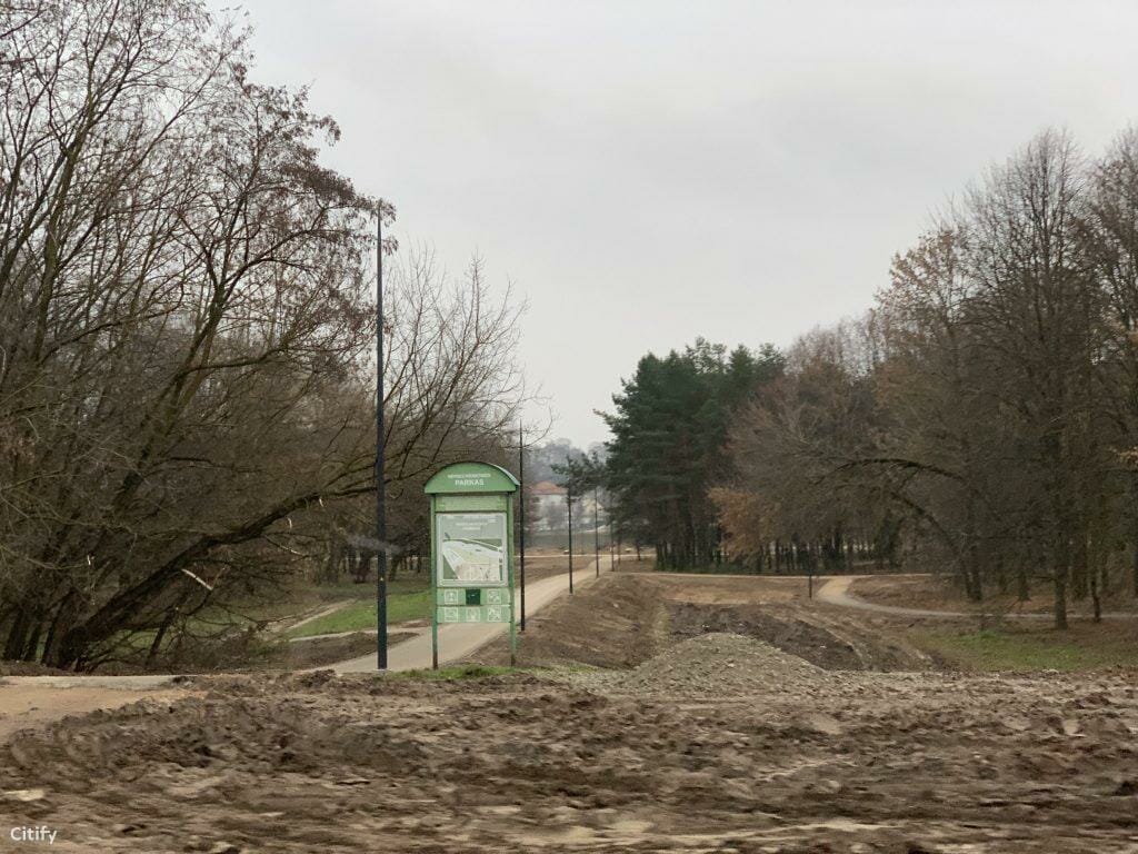 Neries krantinės parkas (Neries krant.) - Park - construction photos