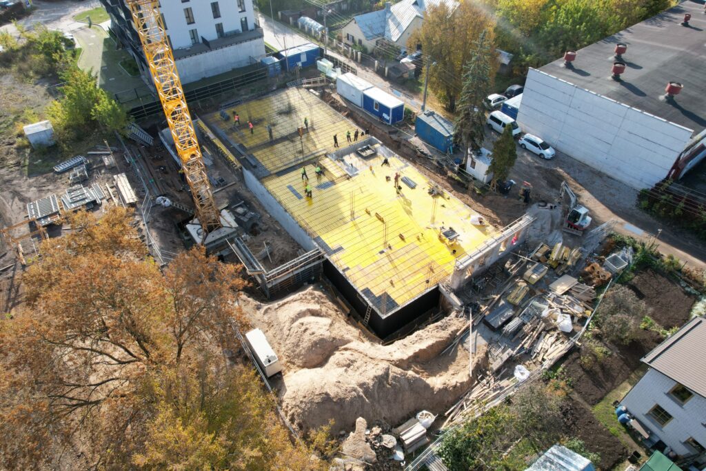 Šnipiškių perspektyvos 2 etapas (Šatrijos g. 7) - Multi apartment - construction photos