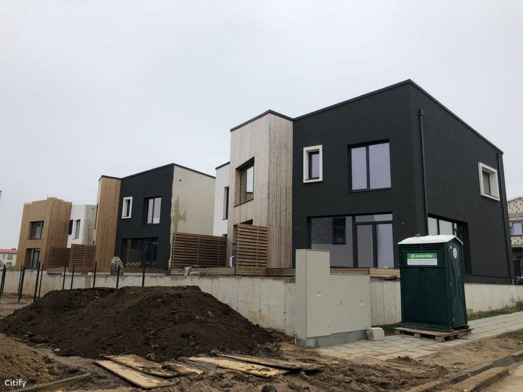 Kalnėnų TRIO 1-2 etapai (Albanų g. 12, 14) - Row housing - construction photos