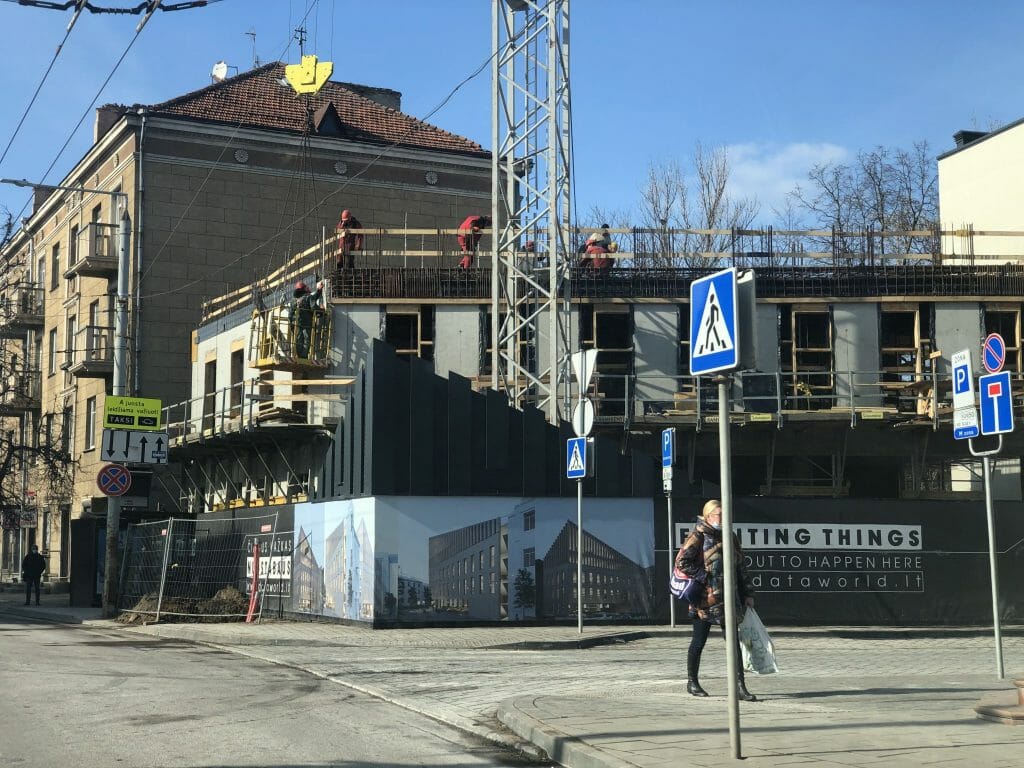 Office Boutique (Dainavos g. 7) - Office center - construction photos