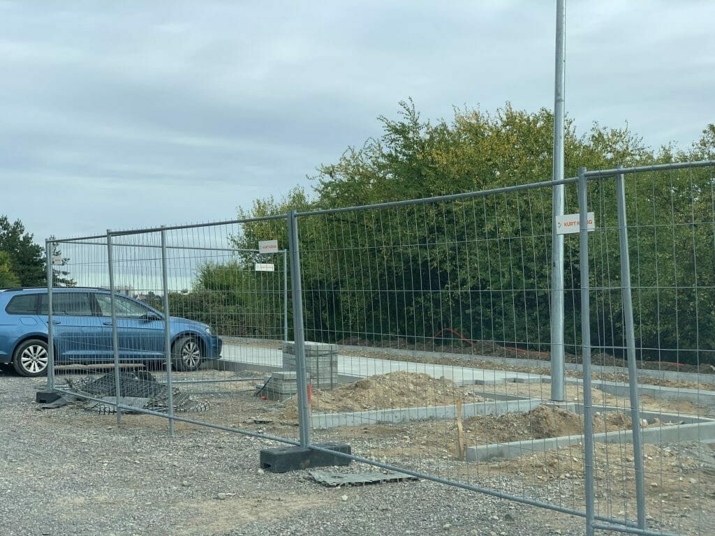 Oslo g. dviračių ir pėsčiųjų takas iki viaduko (Oslo g.) - Bike path - construction photos