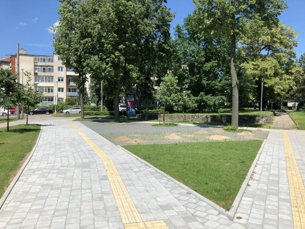 K. Petrausko g. ir M. Jankaus g. skveras (M. Jankaus g.) - Square - construction photos