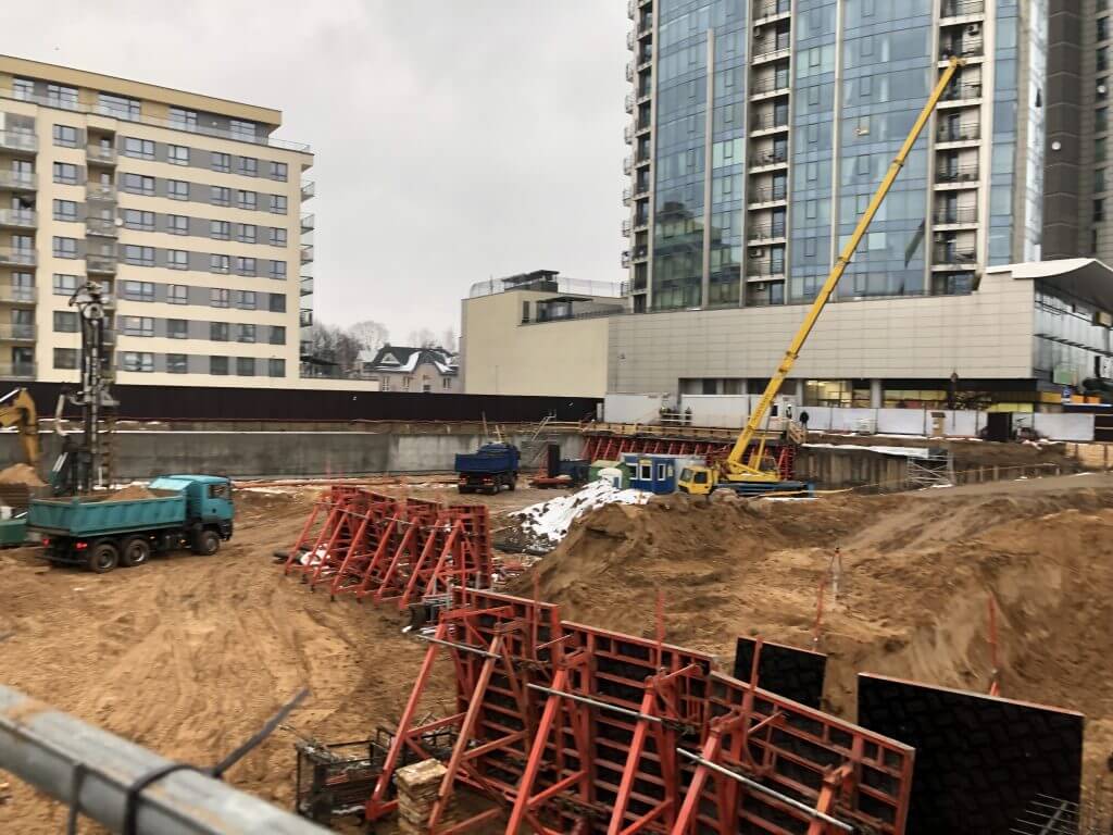 Wave (Savanorių pr. 5) - Office center - construction photos