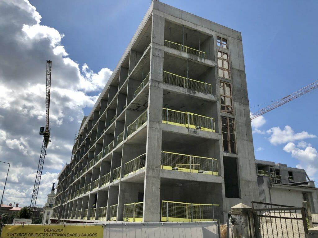 AMPÉRA (Rinktinės g. 2) - Daudzdzīvokļu nams, Biroju centrs - būvdarbu attēli