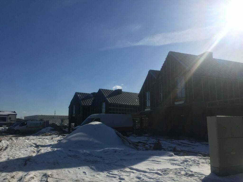 Sostinės parko namai (Šumsko g. 27) - Row housing - construction photos