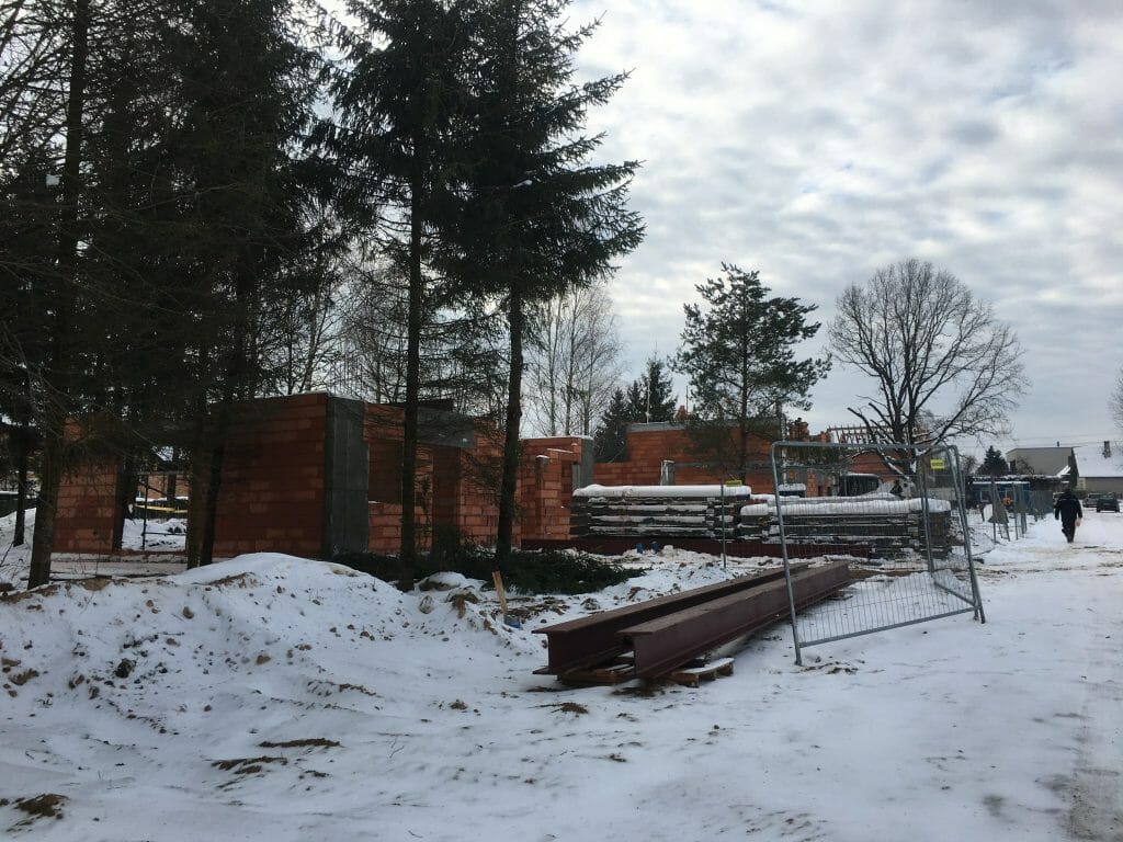 Ąžuolo kvartalas 1 etapas (Bernotų g. 1, Bernotų g. 17, Lavoriškių g. 1, Karmazinų g. 2) - Row housing - construction photos