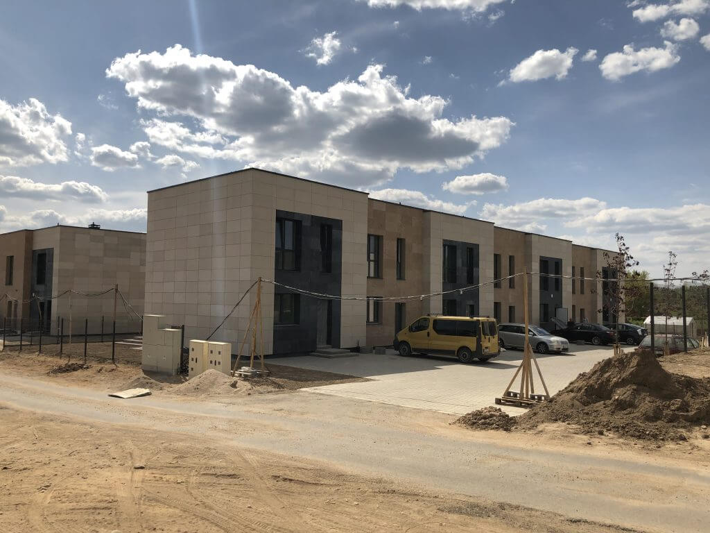 Vakarinė alėja (Pakarvių g. 13, 15, 17, 19) - Row housing - construction photos