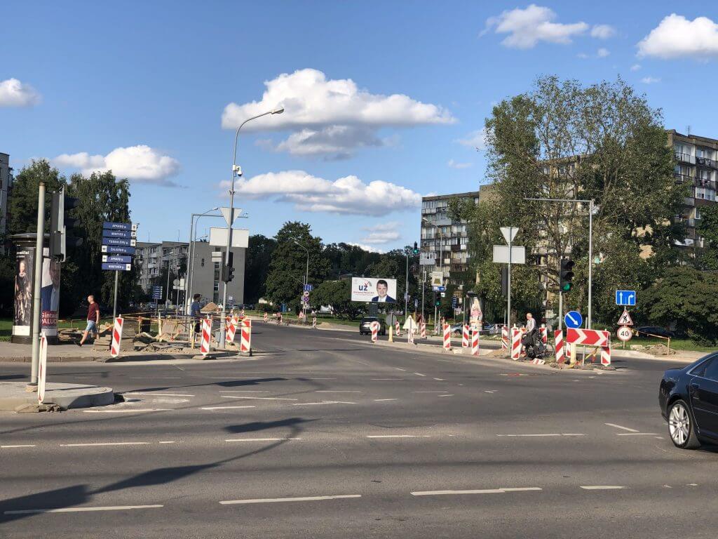 Apkasų g. dviračių takas ir Žalgirio, Rinktinės ir Trimitų g. atkarpos (Apkasų g.) - Bike path - construction photos