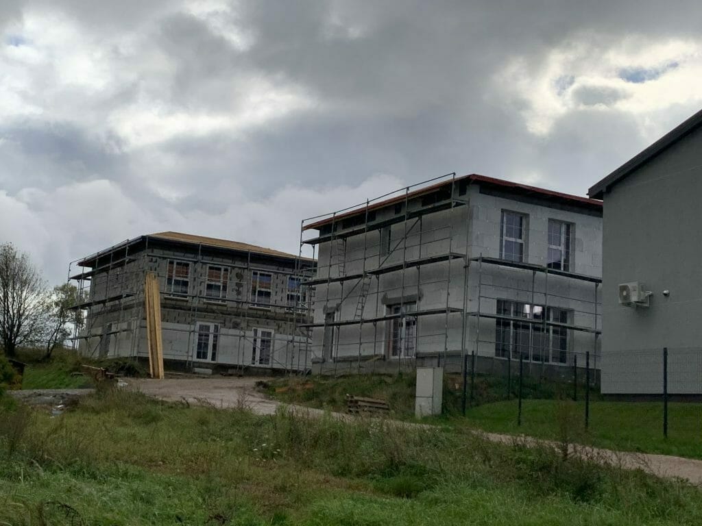 Skalvos g. namai (Skalvos g. 28, 30) - Row housing - construction photos