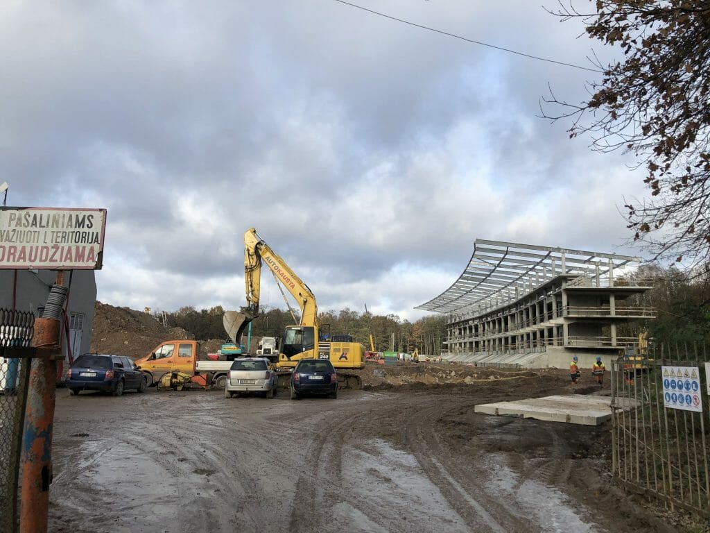 Dariaus ir Girėno stadionas (Perkūno al. 5) - Sports arena - construction photos
