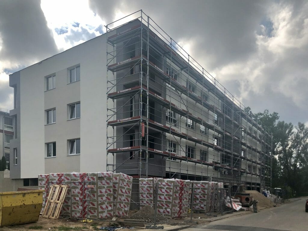 Krėvės 114F (V. Krėvės pr. 114F) - Daudzdzīvokļu nams - būvdarbu attēli