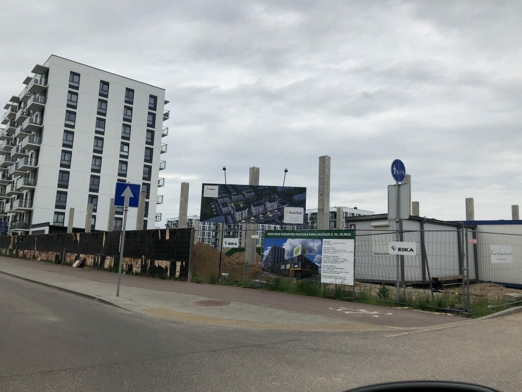 IKI Karaliaučiaus g. (Karaliaučiaus g. 9A) - Food store - construction photos