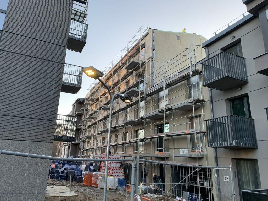 Baltas Lapas Mindaugo 2 etapas (Aguonų g. 17) - Multi apartment - construction photos